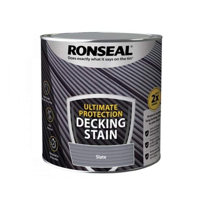 Ronseal Decking Stain Ronseal Ultimate Protection Decking Stain Slate 2.5L