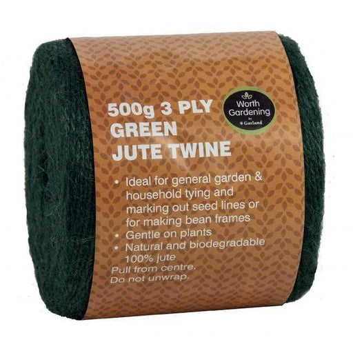 Garland Garden Twine Garland 500G 3 Ply Green Jute Twine