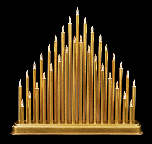 Premier Decorations Candle Bridge Gold Premier 36cm Candle Bridge with 33 LED'S