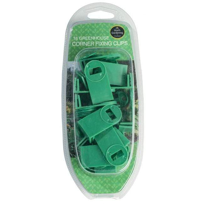Garland Greenhouse Accessories Garland Greenhouse Corner Fixing Clips 16 Pack