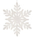 Premier Decorations Hanging Decorations Premier 30cm White Glitter Snowflake