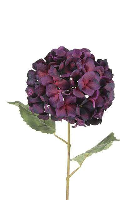 Floral Silk Hydrangea Luxury Hydrangea 68cm Available in Purple & Dark Blue