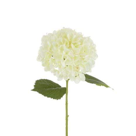 Floral Silk Hydrangeas White Hydrangea Stem 32cm