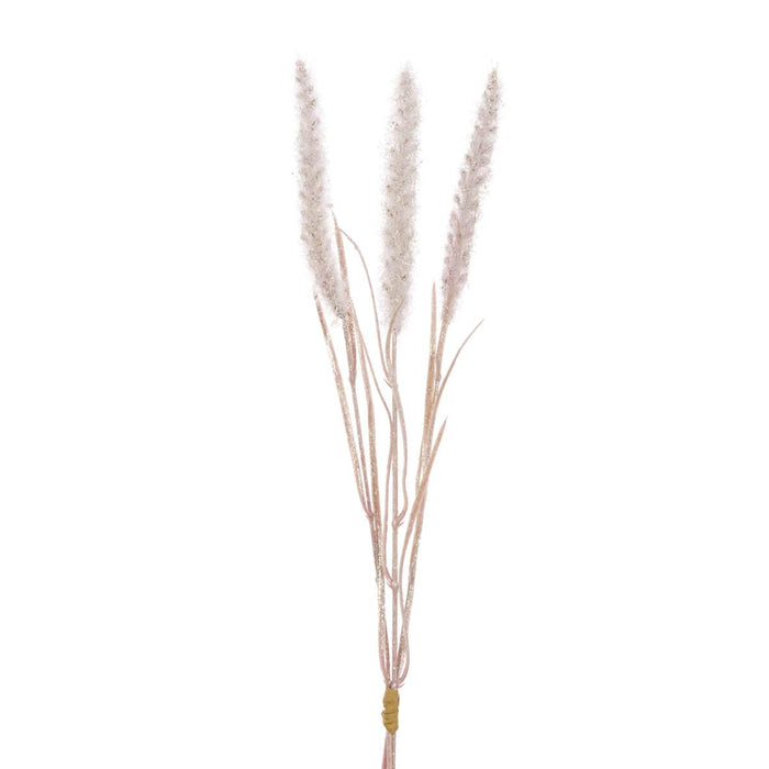 Floral Silk Pampas grass Light Pink Bunny Tail Bundle 48cm in Light Pink Or Natural