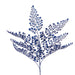 Floral Silk Maidenhair Fern Sparkle Maidenhair Spray 55cm In Blue