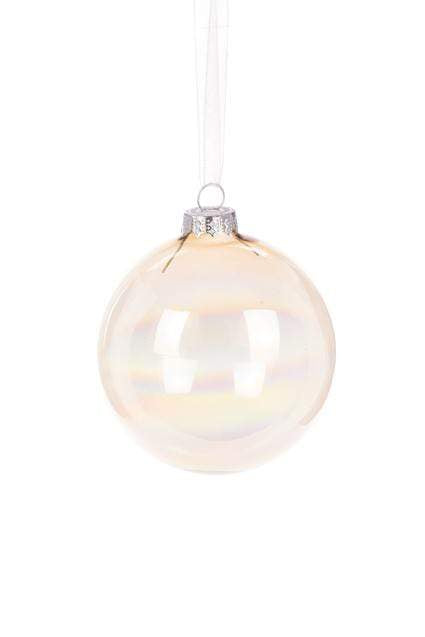 Floral Silk Baubles Multi Glass Sabrina Bauble 8cm in Various Colours