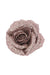Floral Silk Clip On Decorations Pink Sparkle Rose with Clip 16cm Various Colours
