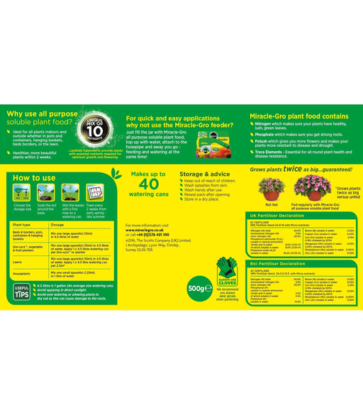 Miracle-Gro Plant Food Miracle-Gro All Purpose Soluble Plant Food 500g carton