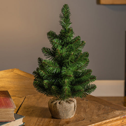Premier Decorations Premier 45cm Burlap Artificial Christmas Tree