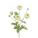 Floral Silk Ranununculus White Ranunculus Spray 67cm
