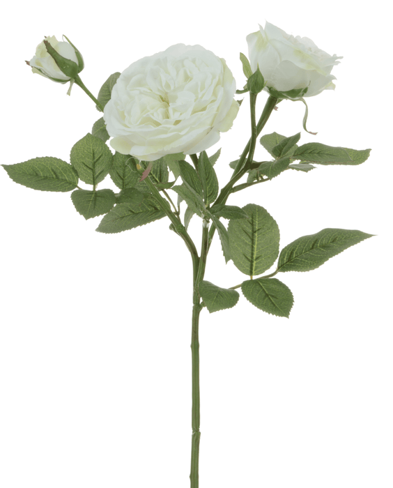 Floral Silk Roses White Spray Rose 61cm