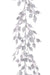 Floral Silk Christmas Garlands Silver Glittered Holly Christmas Garland 6ft (180cm) Gold Or Silver
