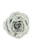 Floral Silk Clip On Decorations Silver Sparkle Rose with Clip 16cm Various Colours
