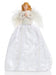 Premier Decorations Tree Toppers Premier 28cm Angel Tree Topper White or Rose Gold
