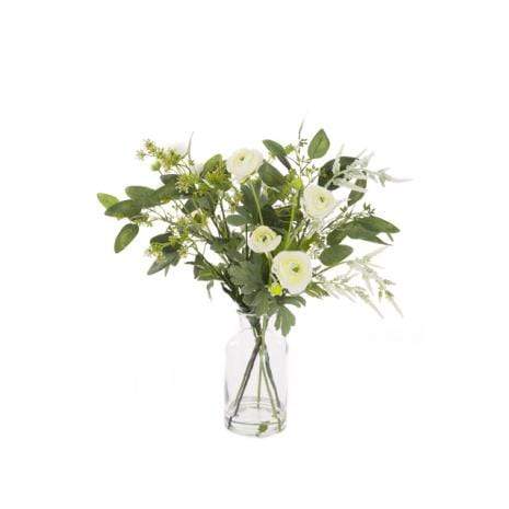 Floral Silk Vase Arrangement Ranunculus & Astilbe In a Vase