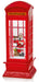 Premier Decorations Water Spinner Premier 27cm Red Telephone Box Water Spinner With Santa