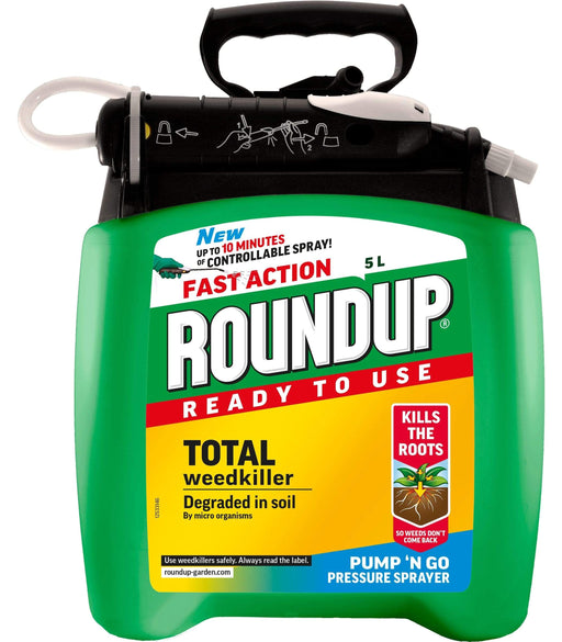 Roundup Weed Killer Roundup Fast Action Ready to Use Weedkiller Pump n Go 5 litres