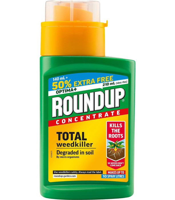 Roundup Weed Killer Roundup Optima+ 210ml 50% Extra Free Concentrate
