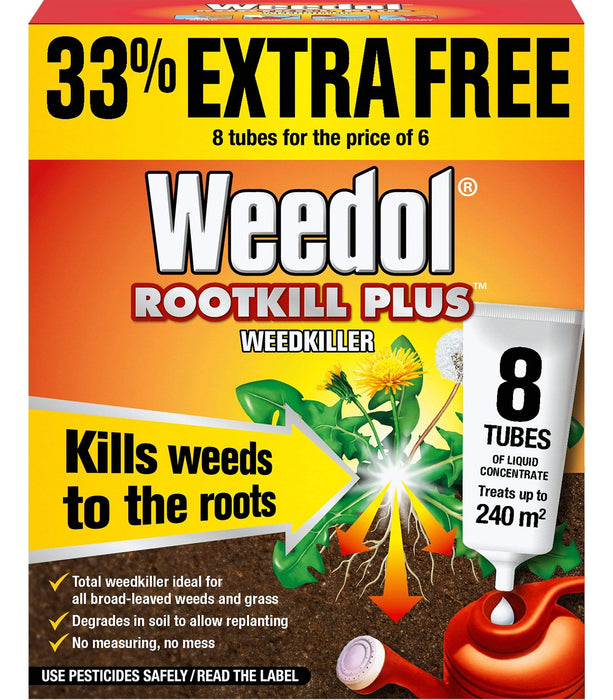 Weedol Weed Killer Weedol Rootkill Plus Liquid Concentrate Tubes 8 tube carton